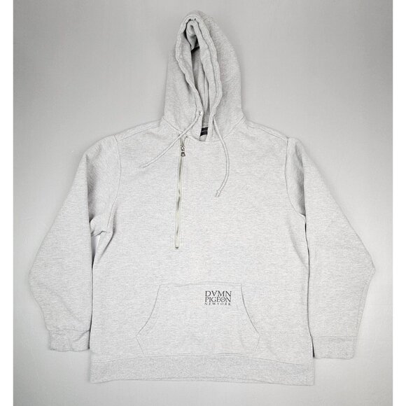 DVMN Damn Pigeon New York Hoodie. Men's Size‎ XL. Grey QT. Zip Heavy Weight - Picture 1 of 7
